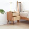 product-open-aa7ea53f59b44ac895378492f61c2b7c-goods Pure Solid Wood Bedside Cabinet Modern Easy Nightstands North America Oak Bedside Cabinet Nordic Bedroom Solid Oak Storage Cabinet 15.75inch
