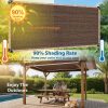 product-open-aaaa5b612b674ce7a5fdd5788f35a7e6-goods Outdoor Shade Net - Brown, Uv-Resistant, Durable Canopy, Suitable for Travel, Picnics, And Pools - Available In Various Sizes.