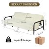 product-open-ae01f9569821473c86138bf299e874e5-goods Modern Convertible Upholstered Sofa Bed with Adjustable Backrest & Independent Spring Support - Heavy-Duty Metal Frame, 600 Lbs Weight Capacity, Smooth Flat Sleeper Bed for Small Spaces, Guest Room, Daybed - Assembly, Space-Saving