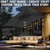 product-open-ae52ed822f334beab33cc9f159eb003a-goods 10ft Heavy-Duty Outdoor Cantilever Parasol with, Large Rectangular Offset Umbrella - 360° Rotating Canopy, Tilt Mechanism & Heavy-Duty Aluminum Frame for Patio, Deck, Balcony, Pool (Compatible with most roofs)