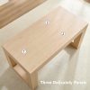 product-open-aeba78dfd502426db0bd4df14321e00a-goods Andehomy 63" Modern Farmhouse Dining Table Suitable for 4-6 People, Rectangular Kitchen Island Table with Sturdy Legs & MDF Top, Natural Oak, Assembly for Dining Room, Living Room, Kitchen, Space-Saving