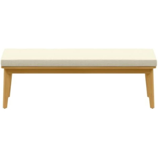product-open-b118dd729e8247a5bc7c56afdfe2a1e9-goods Stylish Outdoor Bench with Soft Cushion, Premium Acacia Wood, Perfect for Patio, Garden, or Yard, Chic Beige Finish
