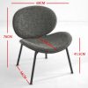 product-open-b19e3df91327472986cadb9b3c977e08-goods Mid-Century Modern Shell Chair - Single Side Accent Lounge Chair with Wide Walnut Wood Finish Shell & PU, Curved Wide Suitable for /Outdoor Use - Easy-Clean Cover, Assembly Required (for,, Bedroom)