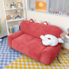 product-open-b22f6b10cfc440daa19e4b00dd74e162-goods 1pc Cute Creamy Style Double Lazy Bean Bag Sofa Cover Balcony Living Room Game Figure Room Decoration, Reading Corner Decoration Double Lazy Sofa Cover