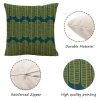 Outdoor Pillows 2pcs Set with InsertAbstract Golden Teal Geometric Seed Pod Pattern Print 18x18 Inch Outdoor Throw Pillow with Insert, Water-Resistant Fabric for Patio Garden Sofa Bench and All-Season Home Decor Decoration with Insert
