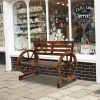 product-open-b2cdf70f5d4b455a89accdad9cc3e4d4-goods 41.5in Fir White Carbonized with Wooden Wheels Wooden Bench