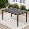 product-open-b2e12aa0774641f9ac52616b0410bbdc-goods Expandable Outdoor Dining Table for 4 to 8 People, Extendable Patio Dining Table Ideal for Deck, Backyard, Lawn And Poolside