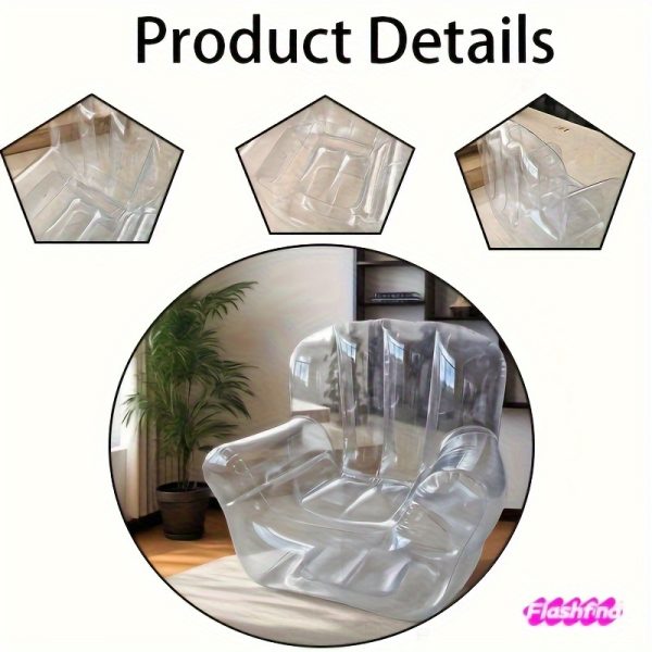 Extra Large Transparent Sofa - Holds 200 Dolls, Heavy-Duty PVC Folding Storage Chair with Space-Saving Modular Design for Doll Photography, Collectors, Home/Office/Camping/Beach Use - Easy-to-Clean Lightweight Furniture, Collector's Edition Durable Plastic Outdoor Seat, Sturdy Structure, Versatile Home Organizer
