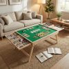 product-open-b723b0ef83b142228443b22f8604e8b4-goods This Multifunctional Game Table Is Foldable And Features Drawer Storage Compartments. The Non-Slip, Integrated Storage Design Is Perfect for Puzzles, Board Games, And Camping - Combining Entertainment, Office Work, And Storage