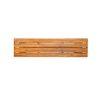 product-open-b7390e6f3bef4acd9f57a8ec31c1043a-goods Outdoor 1pc Acacia Wood Bench, Teak Finish+ Grey Wicker