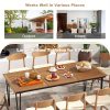 Multigot 79" Outdoor Dining Table 8-Person Patio Table with 1.9" Umbrella Hole