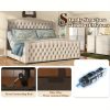 product-open-baf02fd29fc2482a8cf612cf270334d5-goods LUXOAK 51" H Adjustable Bed Frame with Velvet Upholstery and Deep Button Tufted Headboard, Dual Motor Wingback Bed with Nailhead Trim, No Box Spring Required