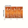 product-open-bc66052c4dd942dea60c771b75eb96f5-goods Outdoor Privacy Screen (3pcs Set), Outdoor Metal Wall Decoration, Large Metal Wall Sculpture, Wrought Iron Wall Art, Metal Garden Flowers