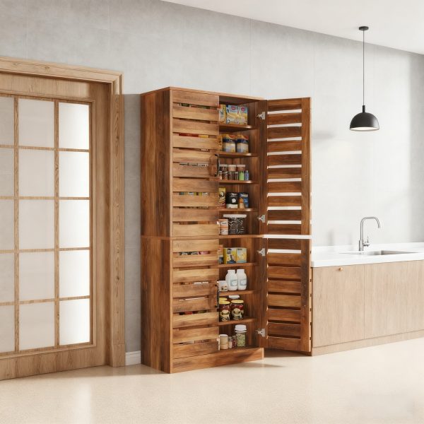 70.8" Rustic Brown Shoe Cabinet, 9-Tier, 27 Pairs, Sliding Shutter Doors, Adjustable Shelves, Space-Saving Vertical Storage for Entryway, Hallway, Closet, Living Room, Perfect Christmas Gifts", Perfect for Christmas Party, Add Warm Holiday Charm