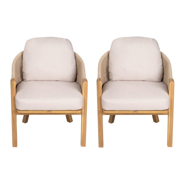 product-open-be9c8cdf390c46d3afd50a333be66045-goods Courtyard Dining Chairs (2pcs Set) Soft Padded Seats Can Be Used As Dining Chairs Or Leisure Chairs With Detachable Cushions Suitable For Various Spatial Environments