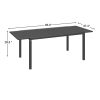product-open-bf33201f858f499cb1ec53b0e1906f3b-goods Expandable Outdoor Dining Table for 4 to 8 People, Extendable Patio Dining Table Ideal for Deck, Backyard, Lawn And Poolside