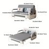 product-open-bf8a37b530724127ab0644286dfcff58-goods Contemporary Expandable Couch, Dual-Purpose Sofa Bed, Living Room Sofa Featuring Storage Recliner, Convertible Bed Sofa, Gray Fabric Sofa