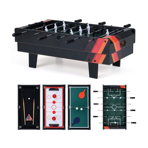 product-open-c0fa3d788774473899d963b3f8f7ffab-goods 4-In-1 Multi-Game Table with Stackable Surfaces for Billiards, Air Hockey, And Foosball