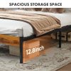 product-open-c30fc59b38be4ba2a061a67003d2a185-goods Modern All-Metal Bed Frame with Headboard And Footboard – Tool-Free Assembly, Underbed Storage, No Box Spring – Available in Queen, Full, And Twin Sizes