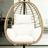 [Hanging Basket Cushion] Ergonomic High-Rebound Filling Hanging Basket Cushion, Cloud-Like Enveloping Feel, Thick and Plump, Specialized Seat Cushion for Hanging Chairs, Hanging Basket Not Included