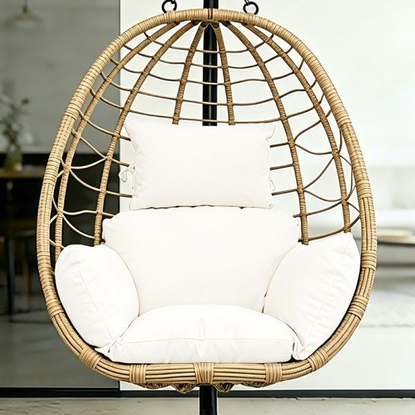 [Hanging Basket Cushion] Ergonomic High-Rebound Filling Hanging Basket Cushion, Cloud-Like Enveloping Feel, Thick and Plump, Specialized Seat Cushion for Hanging Chairs, Hanging Basket Not Included