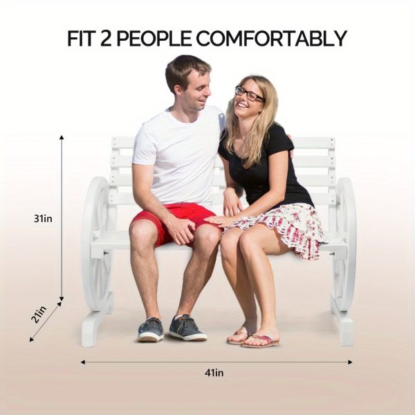 product-open-c516e766227f4cc8a7e8229fac8e46be-goods 41.5in Fir White Carbonized with Wooden Wheels Wooden Bench