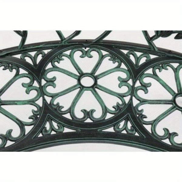 product-open-c52048700ce447968385b95412e20269-goods Bonnlo Outdoor Bench with Cast Frame - Metal Bench, Small 2-Seater Suitable for, Porch, Yard, Park - Assembly, Low-Maintenance Outdoor Furniture