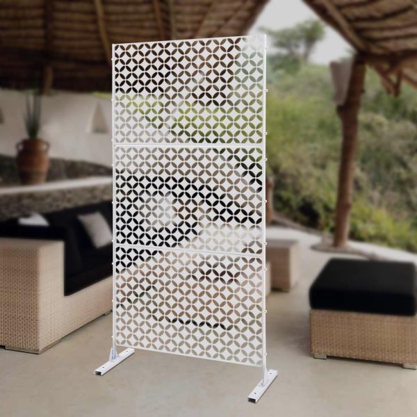 product-open-c70444ef77ae4dba89af703e1339bb5e-goods Standalone Decorative Privacy Screens for Outdoor And Indoor Use, Suitable for Patios, Decks, Balconies, Porches, Living Rooms, And Bedrooms (White-Coin)