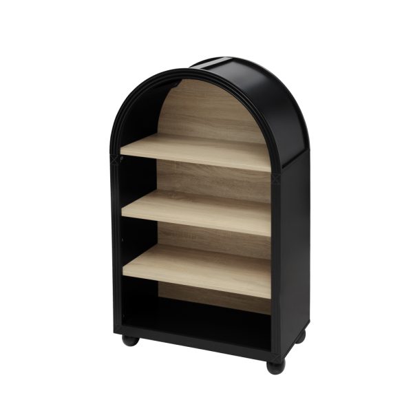 product-open-ca2f68c914fa414cb8a1e83a3f38027c-goods 45.67' Tall Arched Bookshelf, 4 Tier Arched Bookcase, Modern Farmhouse Open Display Tall Bookcase for Bedroom, Home Office, Bedroom