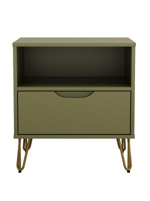 Nightstand in Olive Green