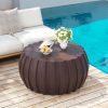 product-open-cbedb588927742cc85352c567a33cdfa-goods 35.43' Modern Waterproof Coffee Table Durable MgO Cement Design Indoor and Outdoor Compatible Brown
