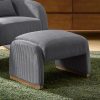product-open-cd28febd4b30409781b665f3f90ecb60-goods Modern Corduroy Ottoman with Solid Wood Legs, Foot Stools Ottoman with Versatile Footrest, Extra Seat And Decorative Accent