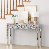 product-open-cdc4380c06454a14816bded876e9b4e3-goods Luxury Entryway Table Measuring 47.24 Inches, Featuring a Glamorous Mirrored Design with Crystal Details, Perfect for Modern Home Decor in Hallways