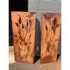 product-open-ceaafea3669a4c57a03b50e0bf4b052f-goods Outdoor Privacy Screen (3pcs Set), Outdoor Metal Wall Decoration, Large Metal Wall Sculpture, Wrought Iron Wall Art, Metal Garden Flowers