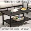 7pcs Outdoor Patio Furniture Set, Outdoor Metal Sectional Furniture with Cushions, Outdoor Conversation Seating Set with Coffee Table for Garden, Balcony, Deck, Backyard, Black