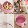 product-open-d00d4411af7a405da5ba357bd74a73e8-goods Four-Layer Transparent Large-Capacity Plastic Storage Bucket, Plush Zoo Animal House, High-Profile Transparent Storage Bucket, Keeps Animal Tidy, Suitable for Dollhouse Bedroom And Living Room Decor, Perfect Gift for Mother's Day