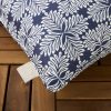 product-open-d064861b30634d73bc774c0e7b11691b-goods Set of 2 Decorative Pillows for Indoor And Outdoor Use, Featuring a Modern Navy Blue Design That Is UV Fade Resistant And Water Repellent, Measuring 18X18 Inches