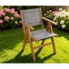 product-open-d2f9c50268e94e6d8a17b42f4ed46319-goods Teak-Colored Lounge Chair Ideal for Year-Round Use: This Outdoor Lounge Chair Is Constructed from Durable HIPS Material And Features 304 Stainless Steel Additions