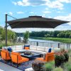 product-open-d41b39d8c409446db52633ad6544b1fb-goods 10ft Heavy-Duty Outdoor Cantilever Parasol with, Large Rectangular Offset Umbrella - 360° Rotating Canopy, Tilt Mechanism & Heavy-Duty Aluminum Frame for Patio, Deck, Balcony, Pool (Compatible with most roofs)