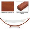 product-open-d5cf4eacbdde4cd8b398aef84146e09b-goods 2-Person Heavy-Duty Larch Wood Hammock with Stand - Suitable for Backyard, Garden, Patio & Indoor Use, Breathable Oxford-Coated Canvas Double Hammock, Sturdy Frame for, Outdoor Furniture for Balcony Or