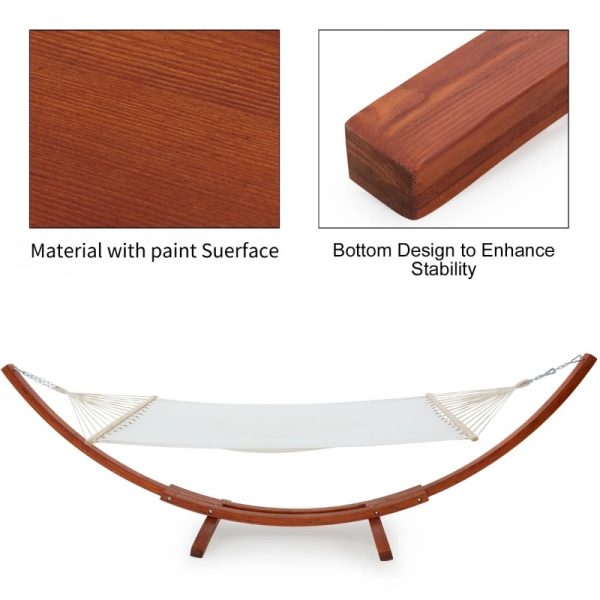 product-open-d5cf4eacbdde4cd8b398aef84146e09b-goods 2-Person Heavy-Duty Larch Wood Hammock with Stand - Suitable for Backyard, Garden, Patio & Indoor Use, Breathable Oxford-Coated Canvas Double Hammock, Sturdy Frame for, Outdoor Furniture for Balcony Or