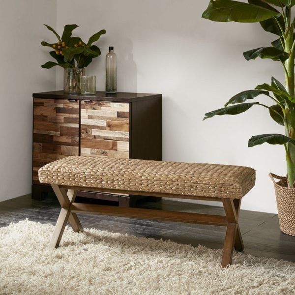 product-open-d64830c4523848e5adf49970e21ecefa-goods Lightweight and Durable Outdoor Bench for Patio or Garden - Rustic Brown - Easy Assembly Weather-Resistant Design 60-Inch Length, Easy to Assemble