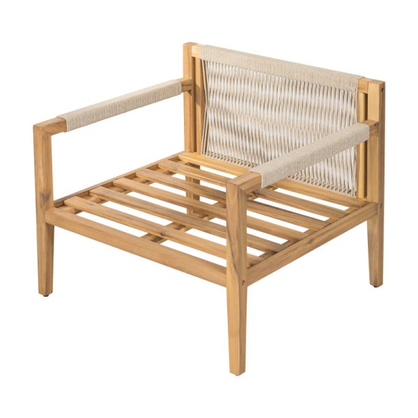 product-open-d660cdc31d5a4ff0b89dbdb41eaf1e3d-goods Acacia And Beige Rope Lounge Chair with Ceramic Tile Side Table Set