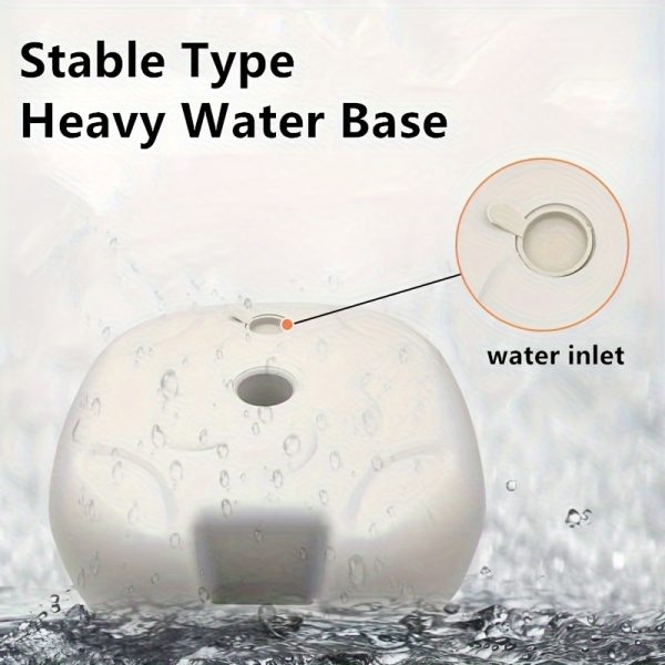 [Heavy Duty Umbrella Base] Outdoor Umbrella Base Outdoor Patio Essential Accessory Heavy Duty Water Fillable Stable Durable Anti Tilt Easy Set Up Universal Fit Weighted Parasol Stand for Daily Patio Poolside Backyard Balcony Garden Outdoor Gathering Use for Homeowners Cafe Ope