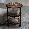 product-open-d78e6675b9ef4594968e9c181718b0d2-goods High-quality Nightstand 10" Clear Acrylic Drink Table & Round Side Table, Modern End Table for Living Room, Bedroom, Office - 10" W X 21. 3" H, Durable, Scratch-Resistant Acrylic Furniture - Space-Saving Small C