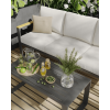 IDEALHOUSE Outdoor 2pcs Aluminum Patio Ottoman, Outdoor Footstool with Seat Cushions, Small Metal Outdoor Chairs for Balcony, Garden, Deck, Backyard, Beige
