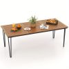 Multigot 79" Outdoor Dining Table 8-Person Patio Table with 1.9" Umbrella Hole