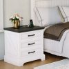 product-open-deba081c7f084d4cbe8f58e2179eb979-goods Large 24-inch Modern Farmhouse Nightstand with 3 Drawers - Rustic Bedside Table Suitable for Bedroom & Living Room, Space-Saving End Table with Ample Storage,, Assembly, Multicolor for Small Spaces (Assembly)