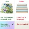 product-open-debd1942c2c14f2195d8c219753d1020-goods 1pc Silent Winged Dragonfly Pattern Courtyard Chair Seat Cushion, Indoor And Outdoor Seat Cushions, Back Cushions, Size 19.7*17.7*1.57inch, Suitable for Garden Chairs, Office Chairs And Floor Seats. Soft And Comfortable