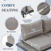 product-open-dfcada41a95c4b3abbe1220199bcb6b9-goods 4pcs Outdoor Conversation Set with Coffee Table, Outdoor Patio Furniture for Garden, Balcony, Poolside, Courtyard & Backyard, Weather-Resistant